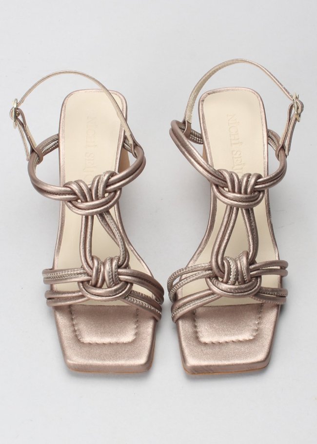 mar sandalia nudos metal pomez stone