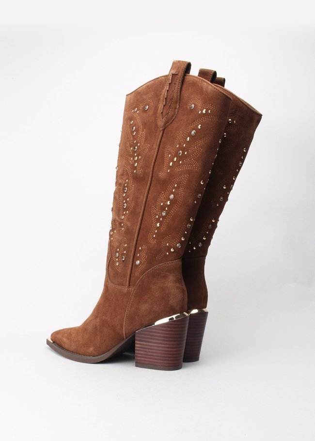 bota campera piedras crosta camel