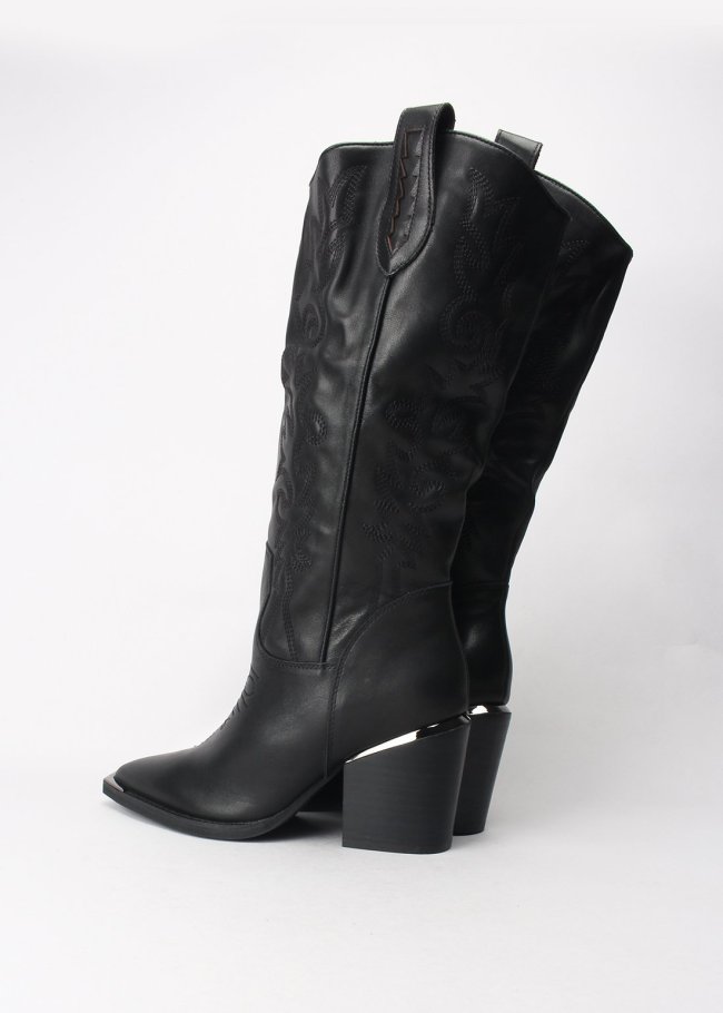 bota campera napa black