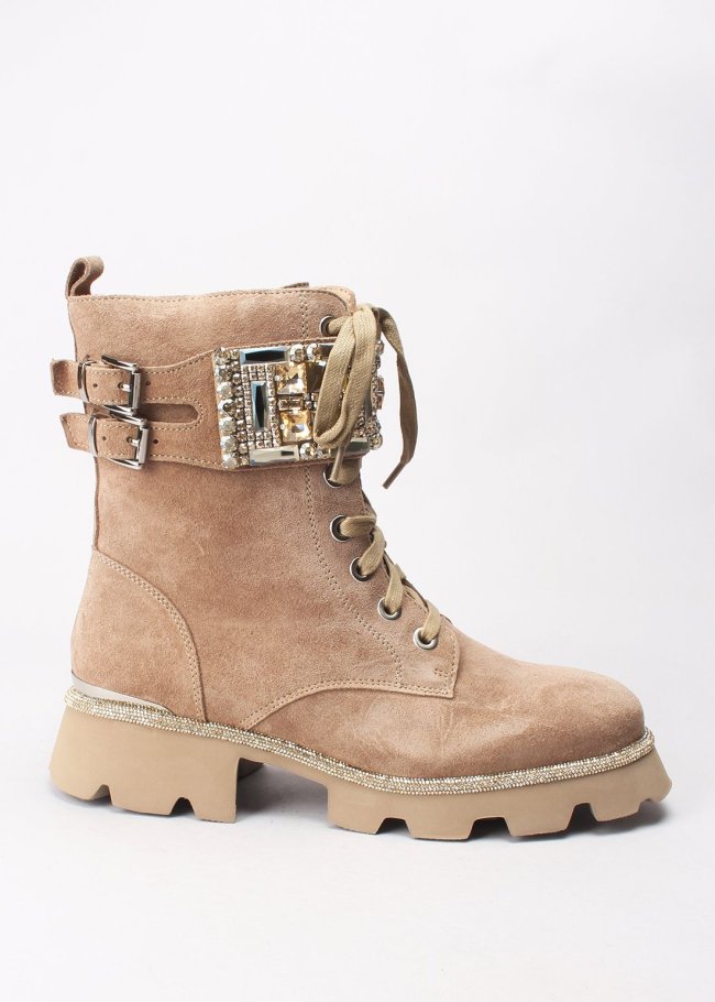 botin motera piedras crosta vison