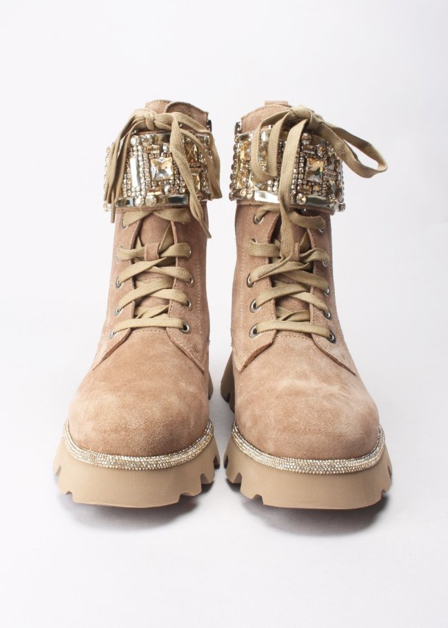 botin motera piedras crosta vison