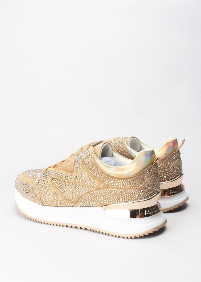 deportiva piedras suede sand