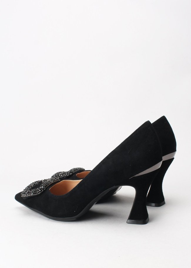 salon adorno piedras suede black