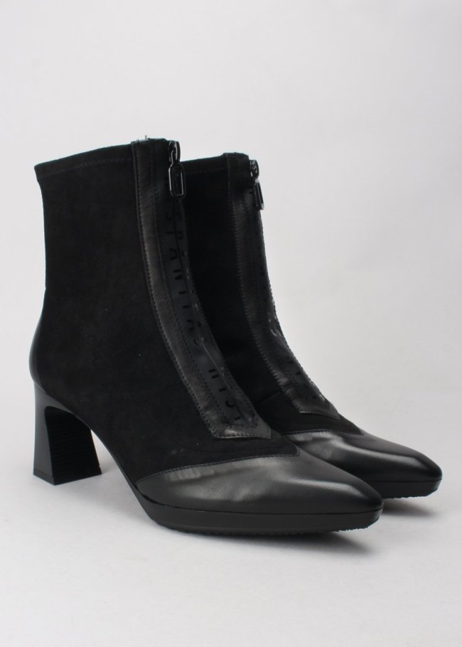 botin cremallera plataforma soho negro