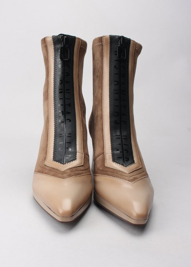 botin cremallera plataforma soho topo