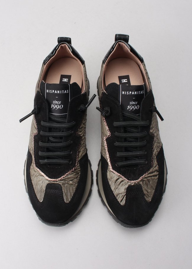 deportiva velour negro