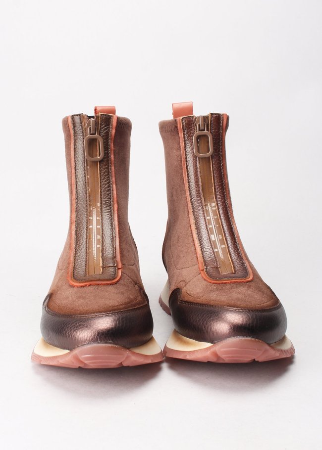 botin kansas bolmet velour leopard avell