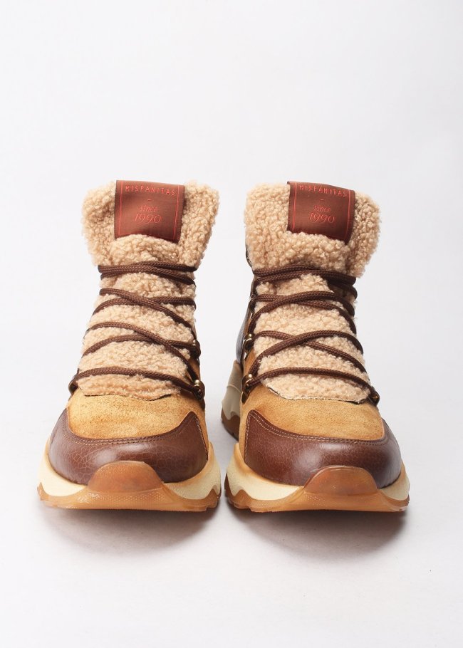 botin nepal bolero avell velour biscuit