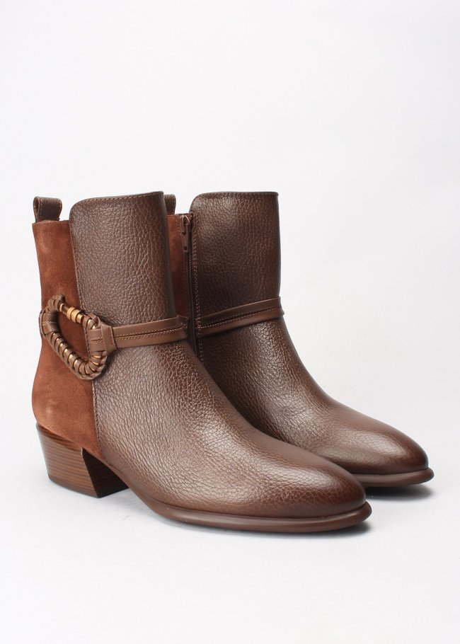 botin verona bolero velour avellana