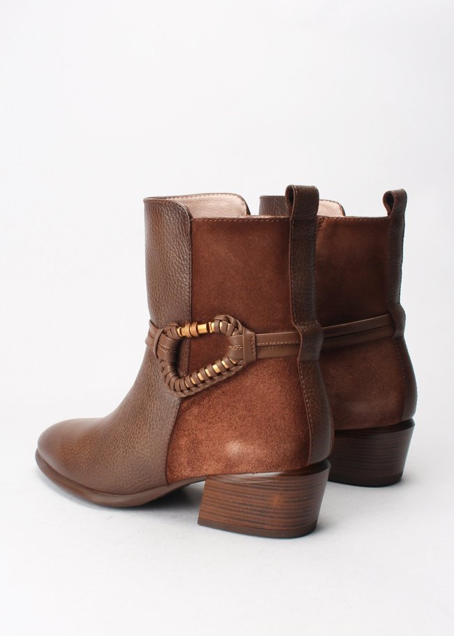 botin verona bolero velour avellana