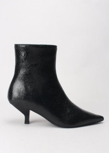 botin craquele negro