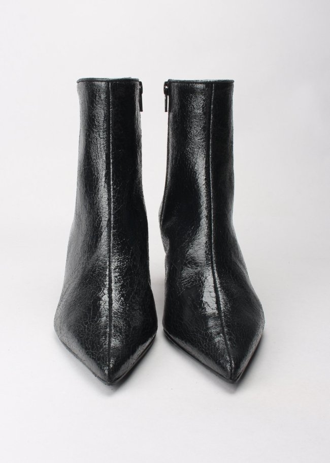 botin craquele negro