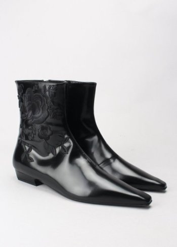 botin bordado boston negro 2