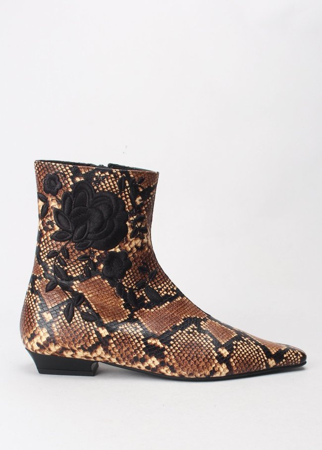 botin bordado piton kamel