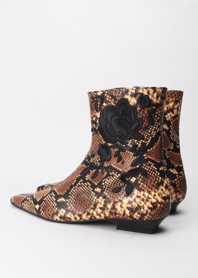 botin bordado piton kamel