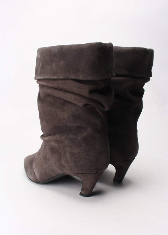 bota pliegues velours africa