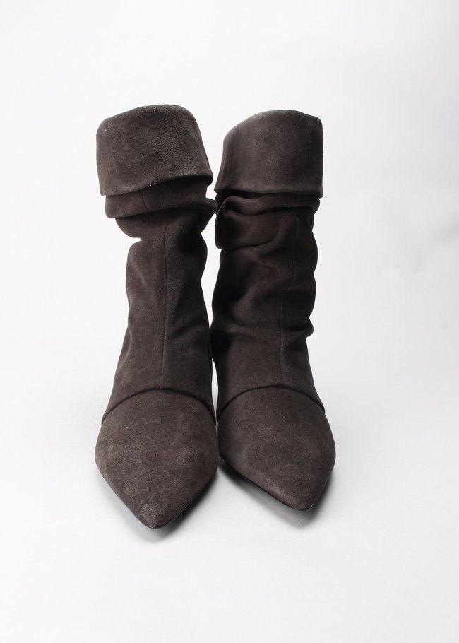 bota pliegues velours africa