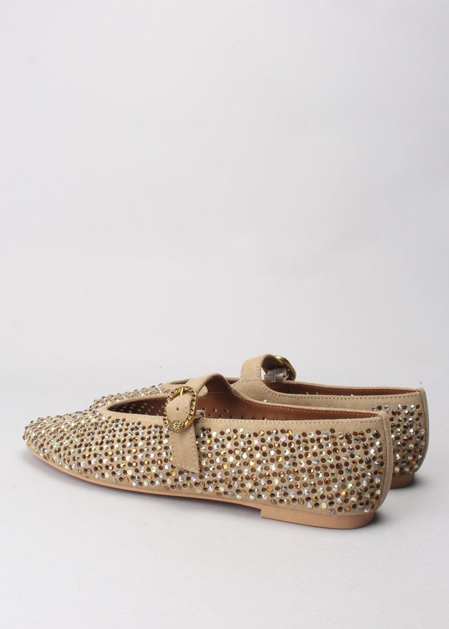 mayfair ballet flat oro oth suede