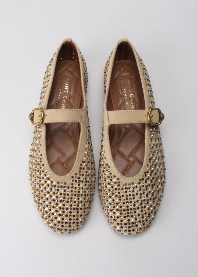 mayfair ballet flat oro oth suede