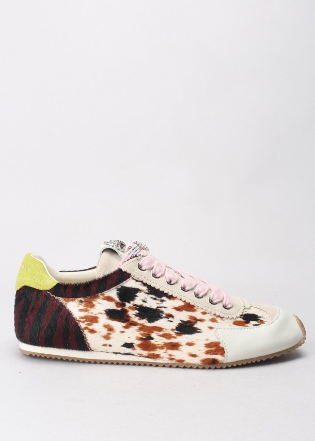 sneaker brown oth leather other print