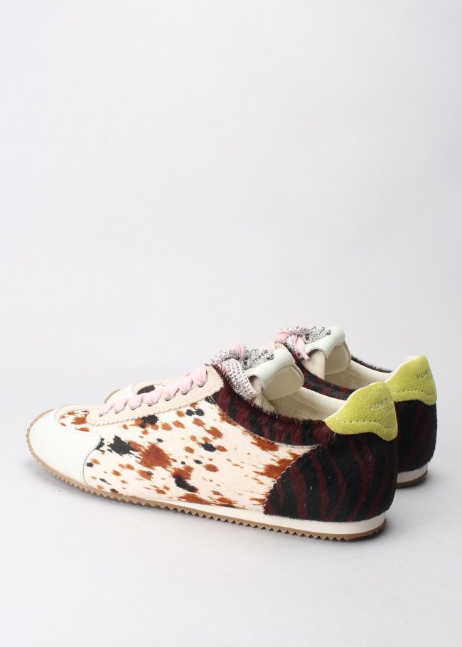 sneaker brown oth leather other print