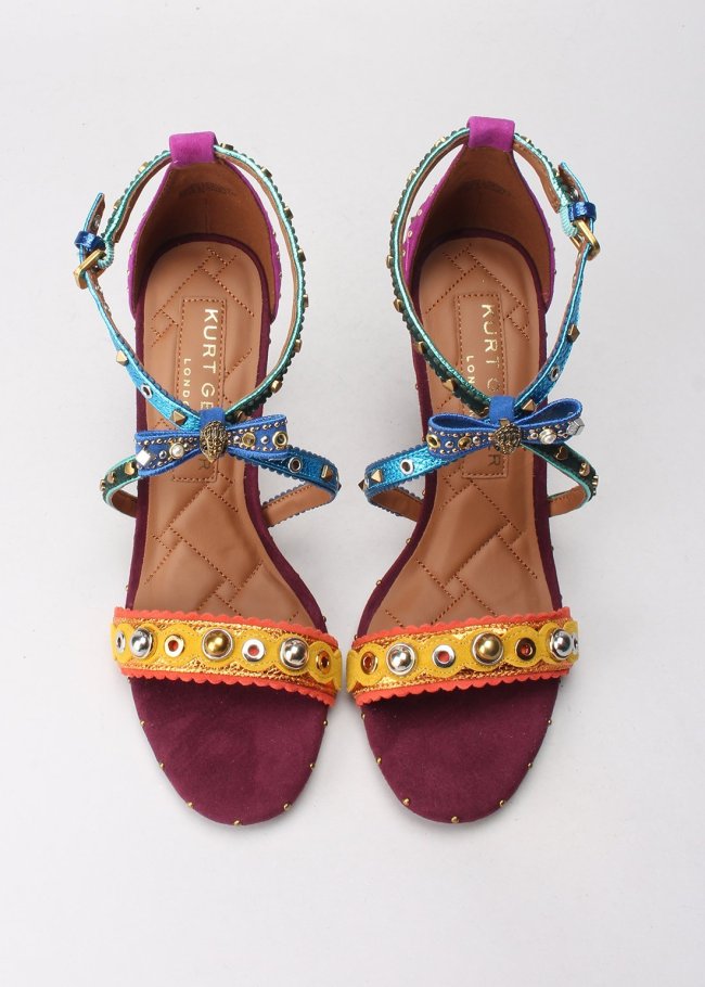 mini bow eyelet sandal mult other leathe