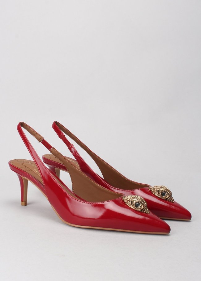 belgravia sling back red patent leather
