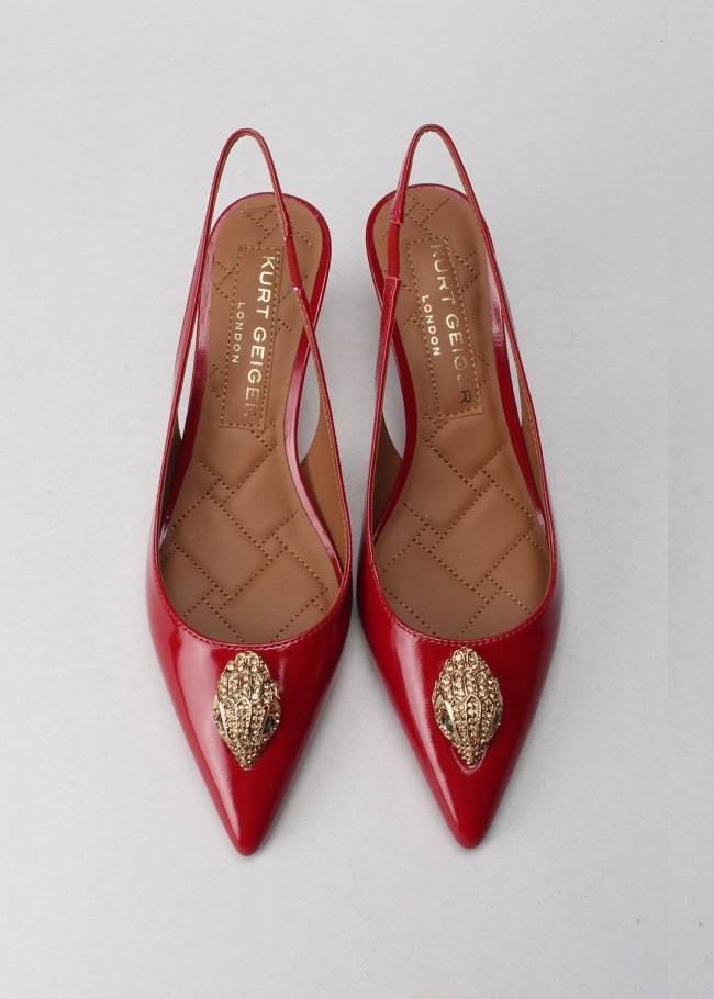 belgravia sling back red patent leather