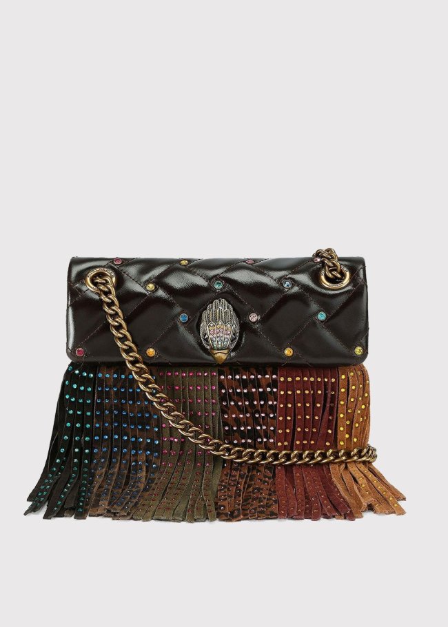 mini kensington fringe open brown