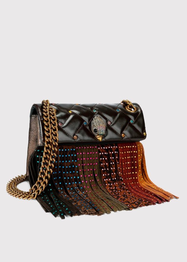 mini kensington fringe open brown