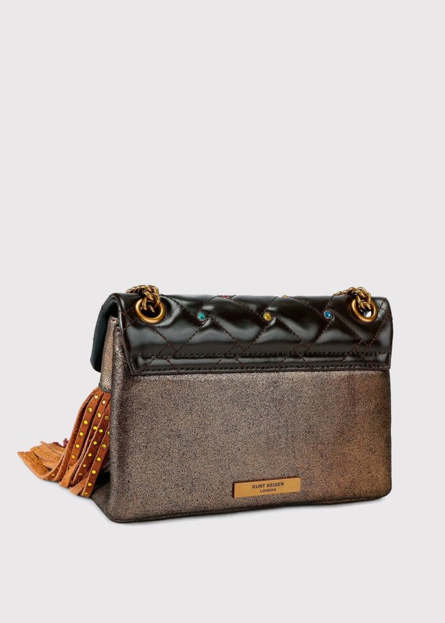 mini kensington fringe open brown