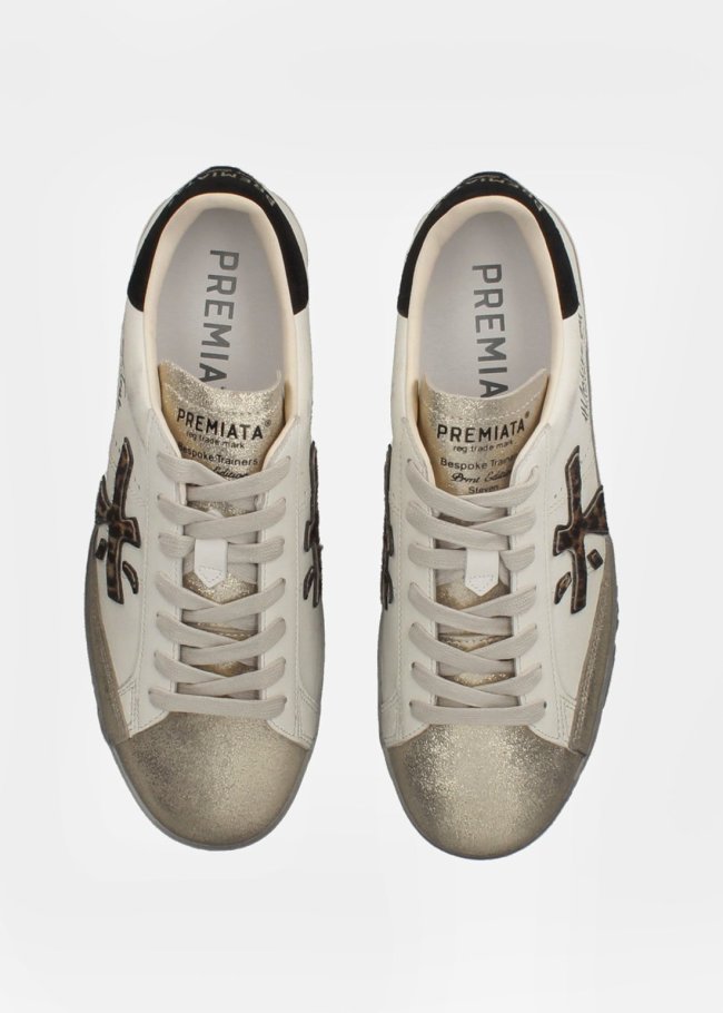 sneakers blanco logo negro