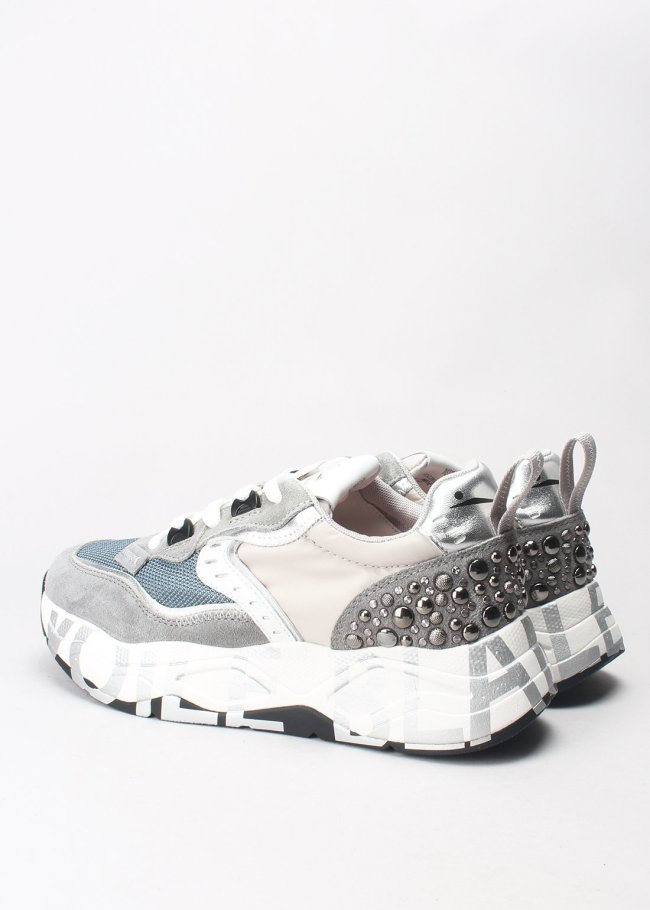 deportiva suede studs lead grey