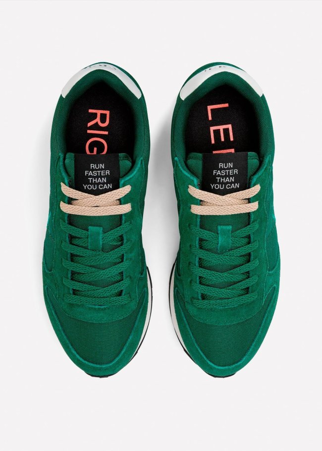 deportiva tom solid verde oscuro