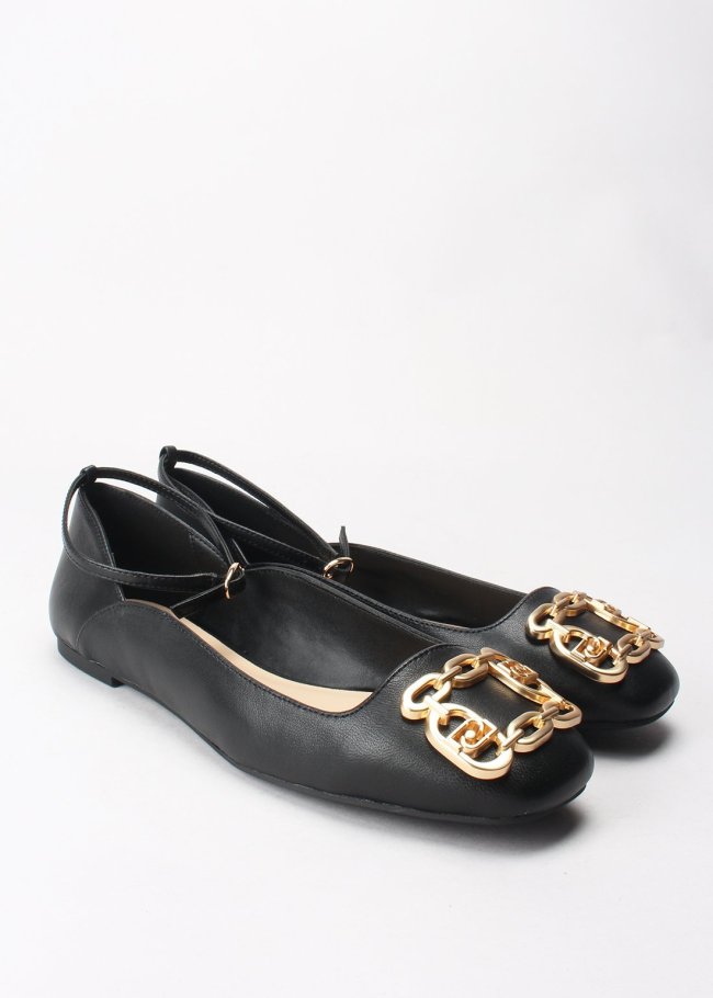 brigitte 01 ballerina nappa negro