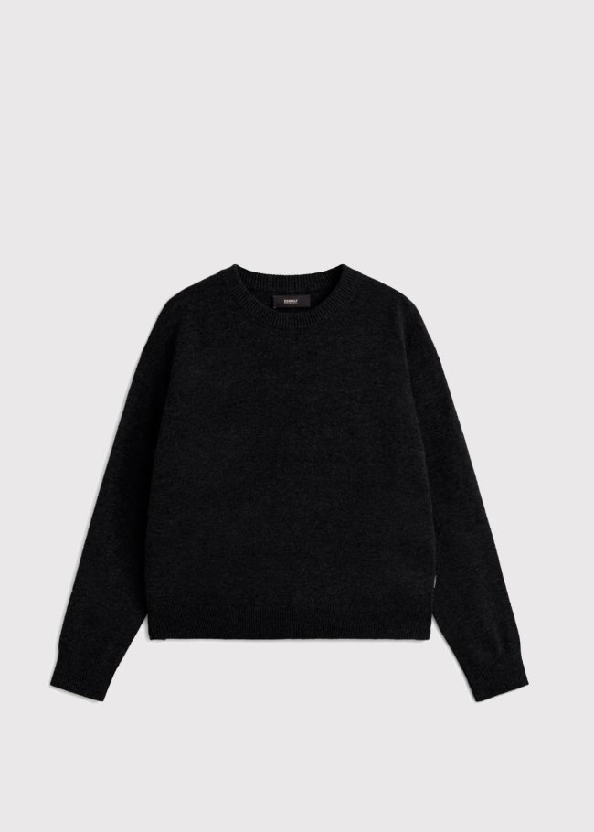 knit woman black 319