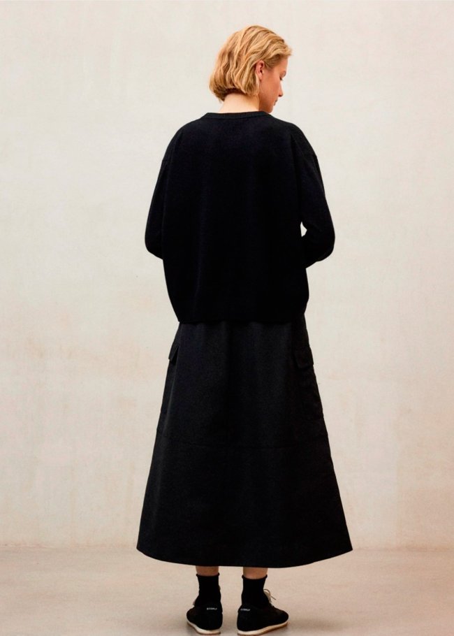 knit woman black 319