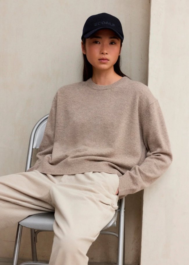 knit woman toast melange 361