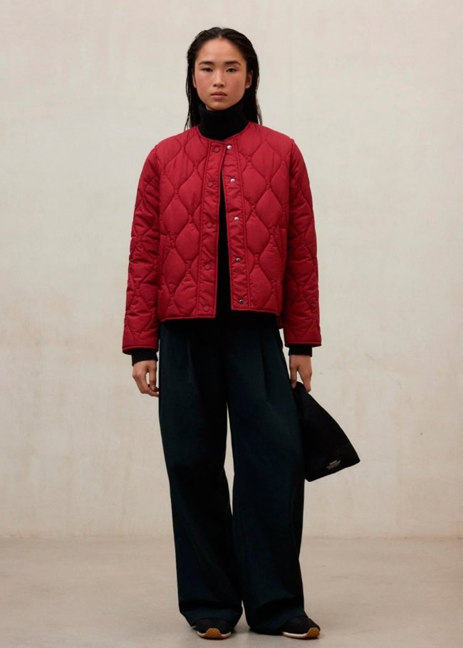 jacket woman crimson red 655