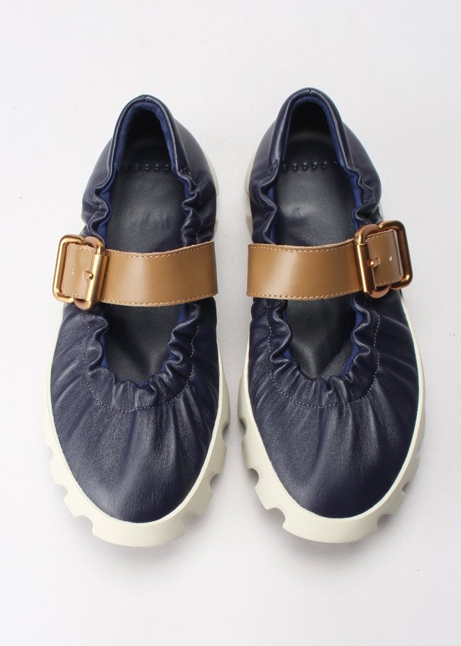 tura cove sheep leather indigo
