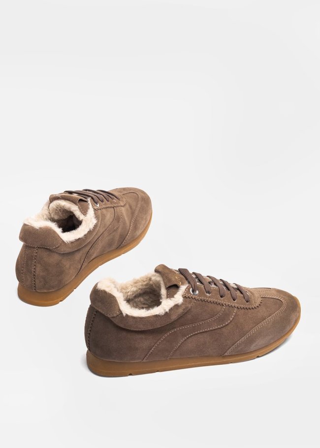 sneakers suede taupe