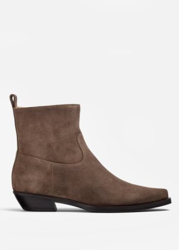 botin suede taupe
