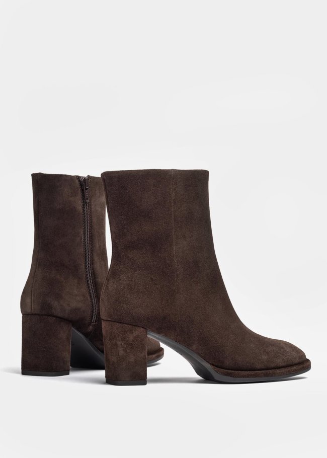botin suede taupe