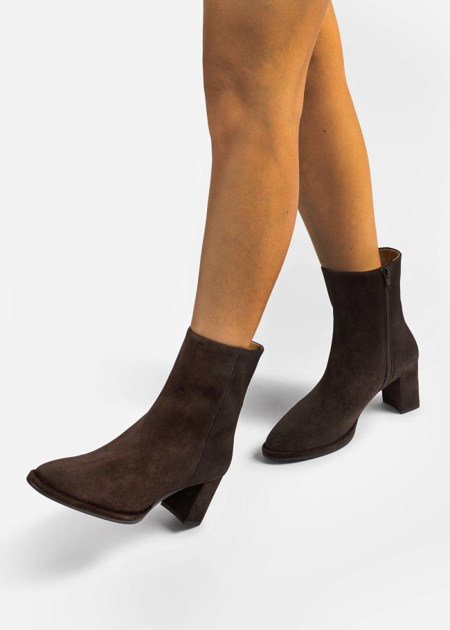 botin suede taupe