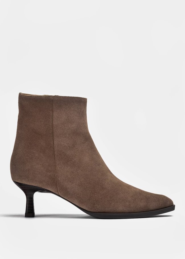 botin suede taupe