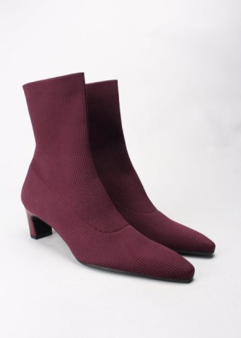 botin calcetin bordo 2