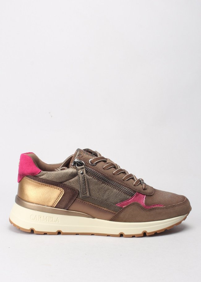 deportiva piel bronce