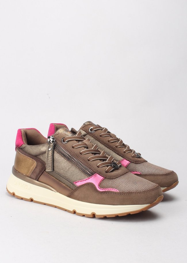 deportiva piel bronce