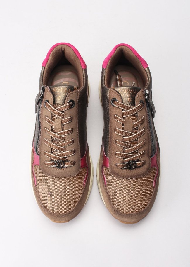 deportiva piel bronce