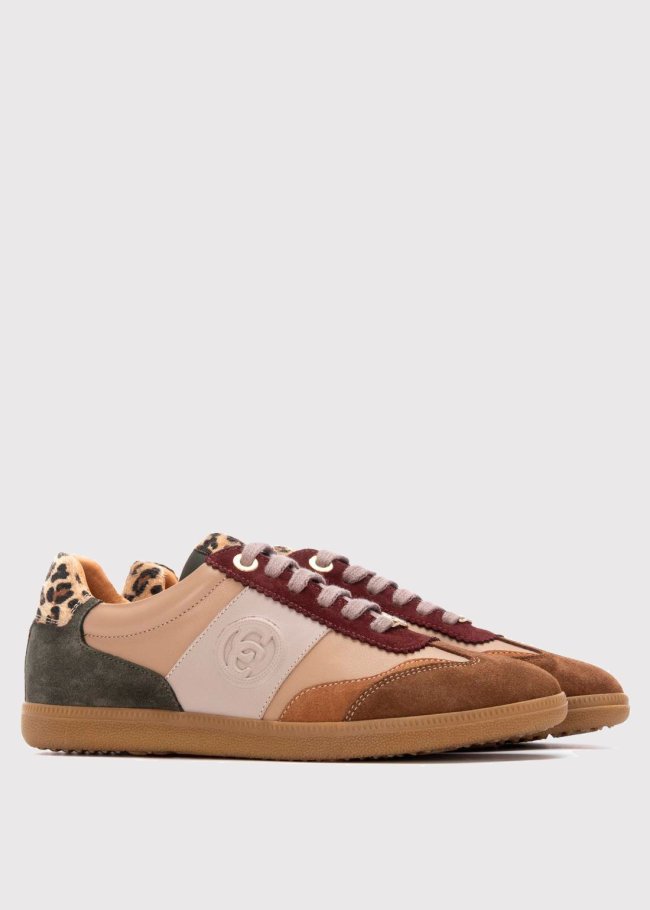 deportiva piel multicolor